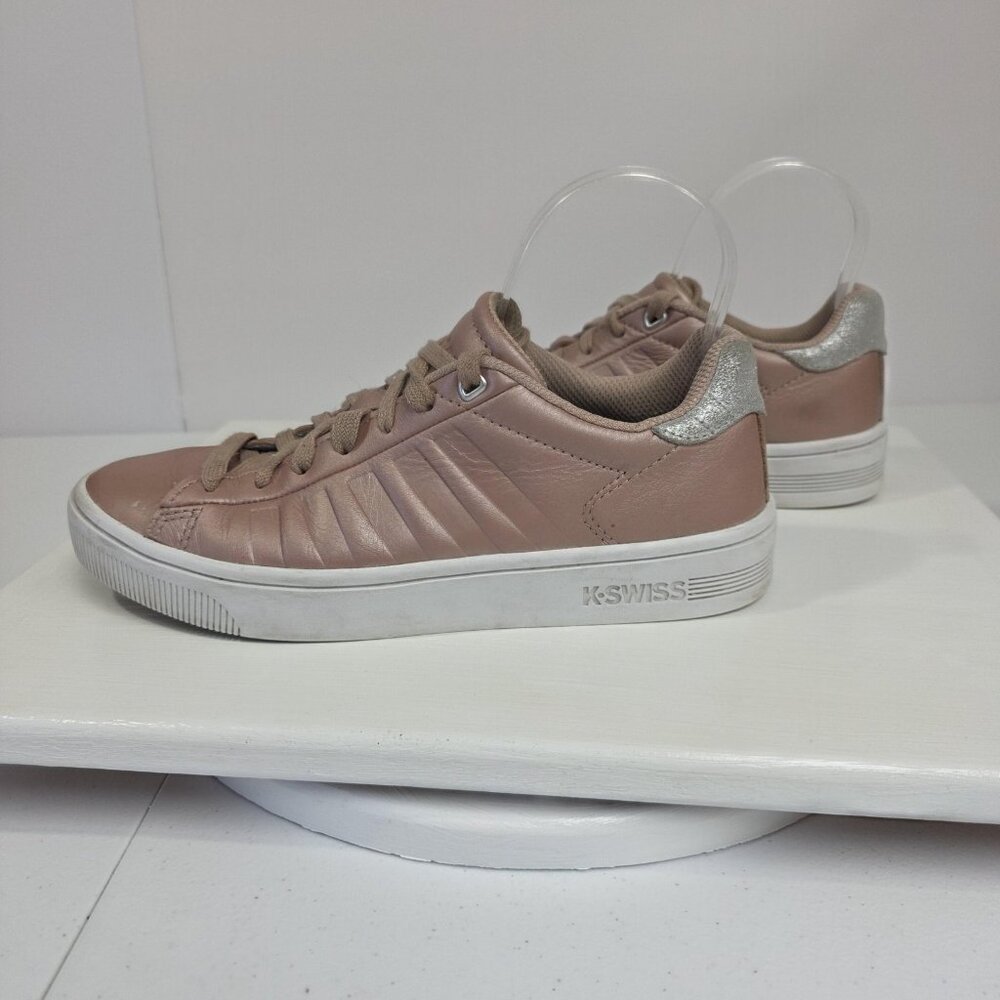 K-Swiss Shoes Womens Size 8 Pink Court Style V Low Top Sneakers 9535-644-M LON - Picture 4 of 10